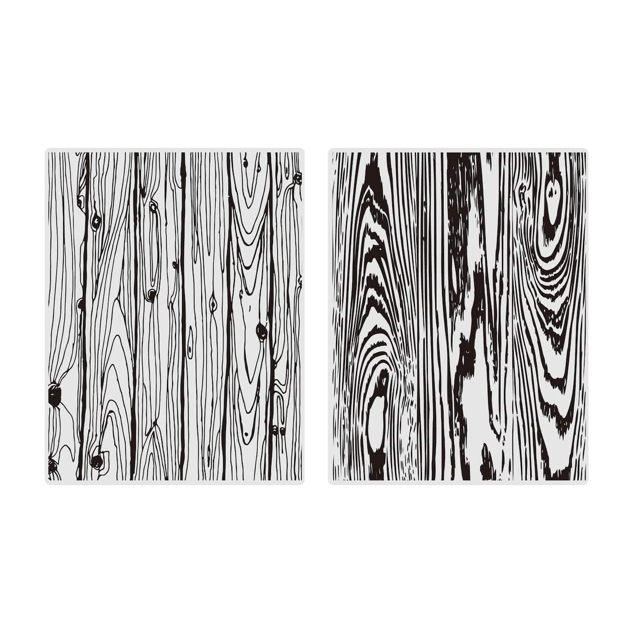 12 Pack: Wood Pattern Embossing Folders Set by Recollections™